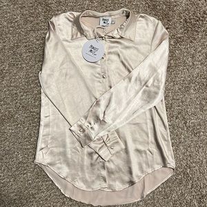 Silk button down shirt